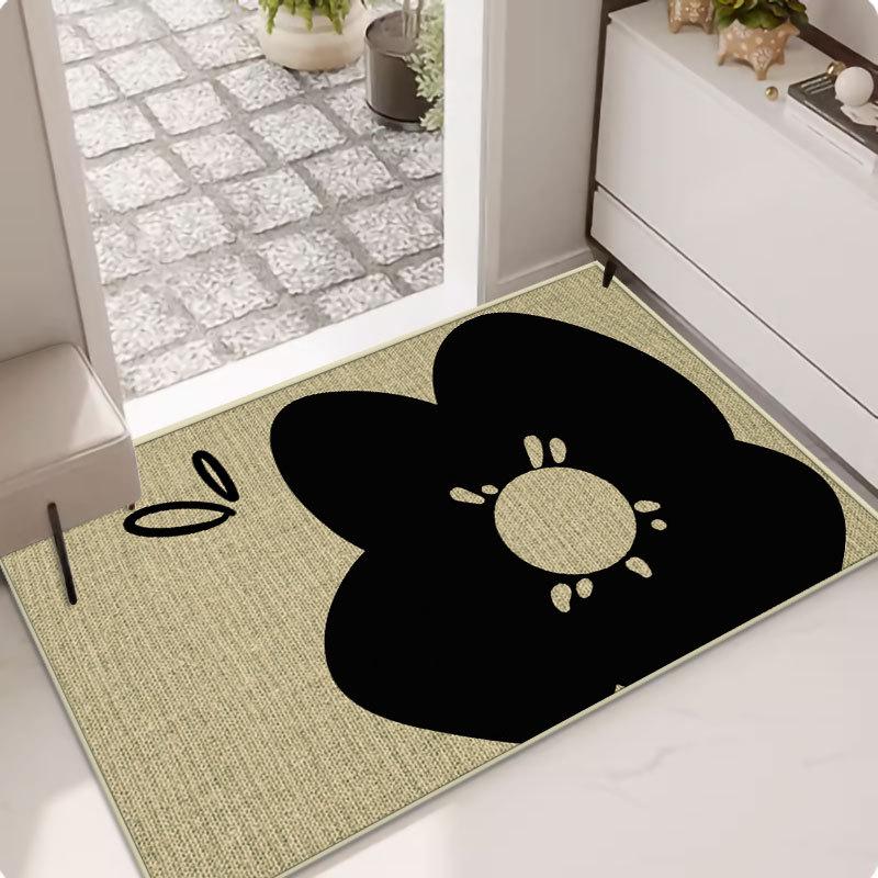 

Льняной впитывающий коврик у входа: Использование двери, ванной комнаты и кухни 60x90 cm