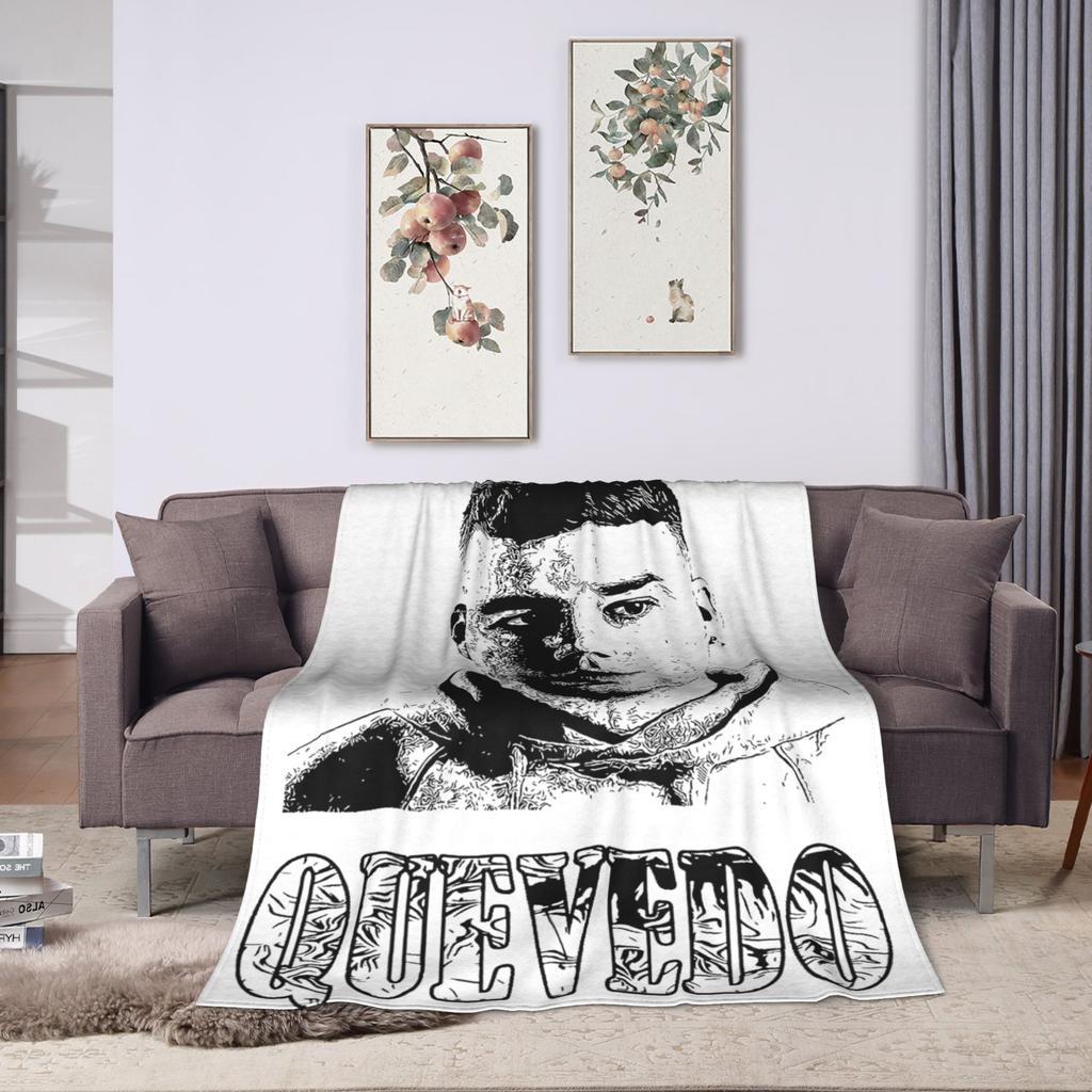 Rapper QUEVEDO Spain Blankets Flannel Decoration Breathable Lightweight Throw Blankets for Home Bedroom Rug Piece