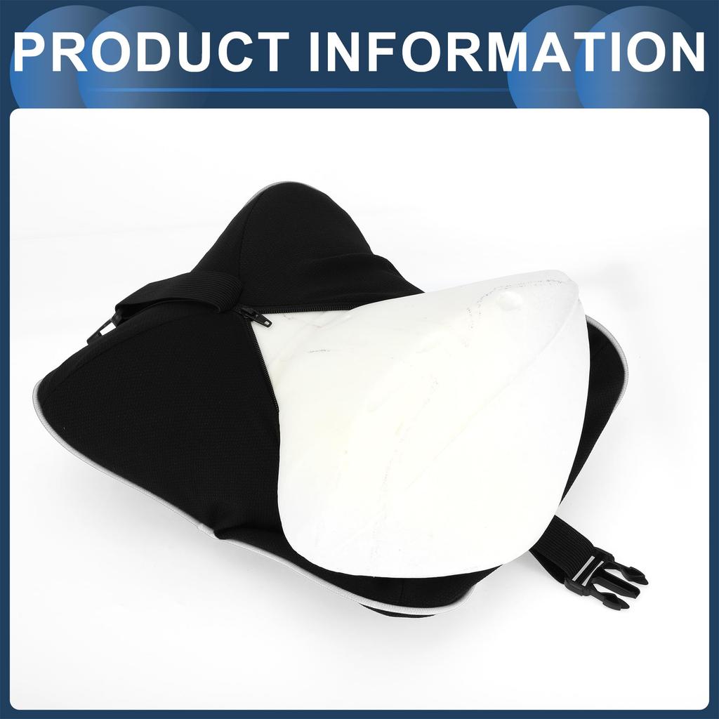 INFINAUTO Car Neck Lower Back Pain Relief Seat Cervical Car Car Seat Headrest Pillow for Neck and Back Breathable Memory Black and 1 Convenient for