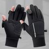 Storage Design Touch Screen Gloves Unisex Flip Gloves Warm Outdoor Sports Gloves  Riding