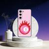 8 Ball Aesthetic Pink Phone Case For Samsung Galaxy A73,A72,A71,A70,A53,A52,A51,Others Soft Black Cover