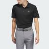 Adidas Performance Polo Shirt Golf Solid Color Logo Short Sleeve Polo Men Tops Black IN6418