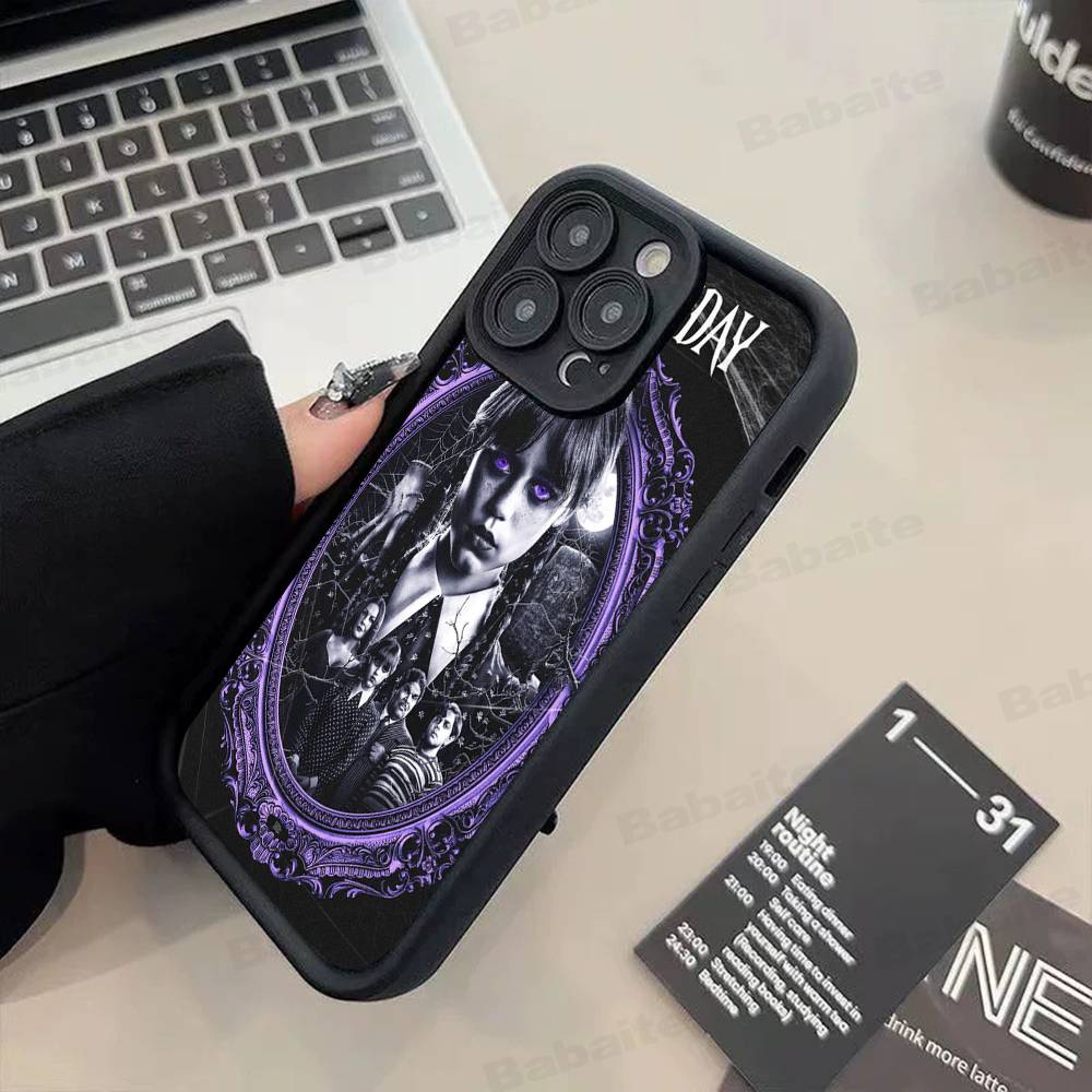 Cool Girl W-WednesdayS A-Addams TPU Phone Cover For Iphone 17 16 15 14 13 12 11 Pro Max Plus Case Cover