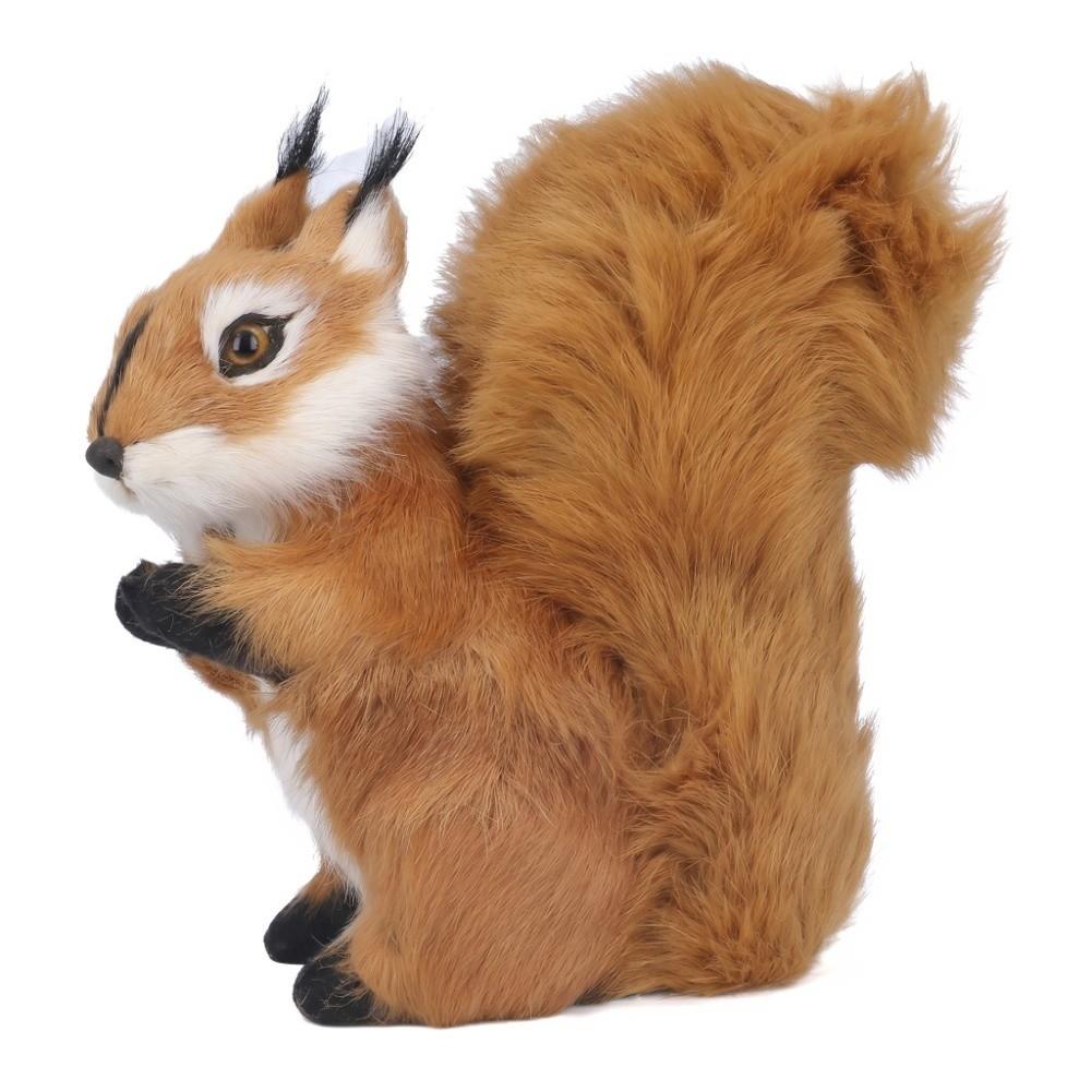 Large Simulation Squirrel Cute Squirrel Ornament Sculpture Squirrel Statue Home