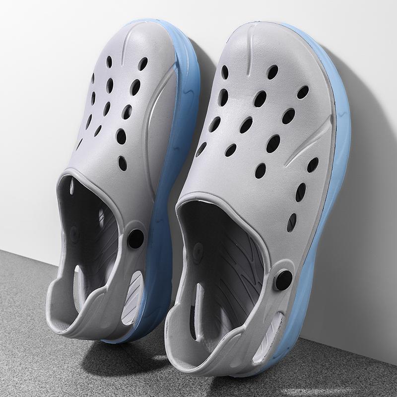 Fashion PARZIVAL Summer Men Sandals Water Beach Jelly Clogs Slippers Men Driving Shoes Sandals Garden Shoes Zapatos Hombre Size 39-46