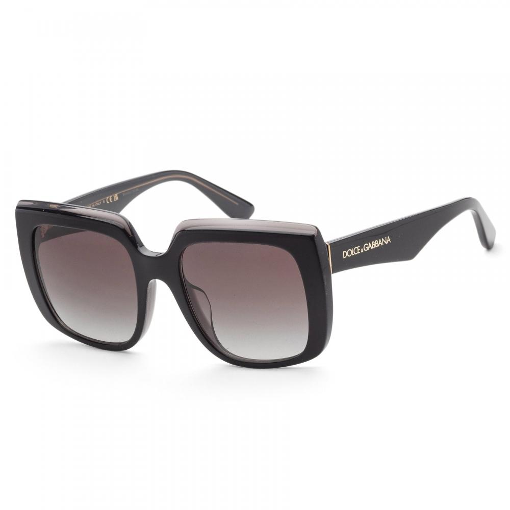 

Dolce & Gabbana Women s 54mm Black On Transparent Black Sunglasses