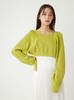 FRAY I.D. Women's 2-Way Short Knit Top, FWNT244230, Lime