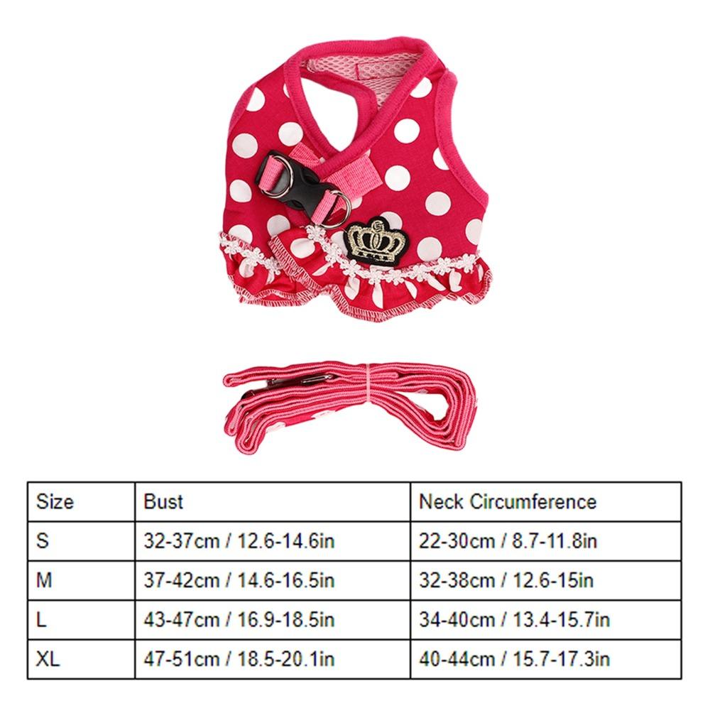 Soft Webbing Small Dog Vest Harness Pink Tone Pet Walking Harness Pet Daily Outing