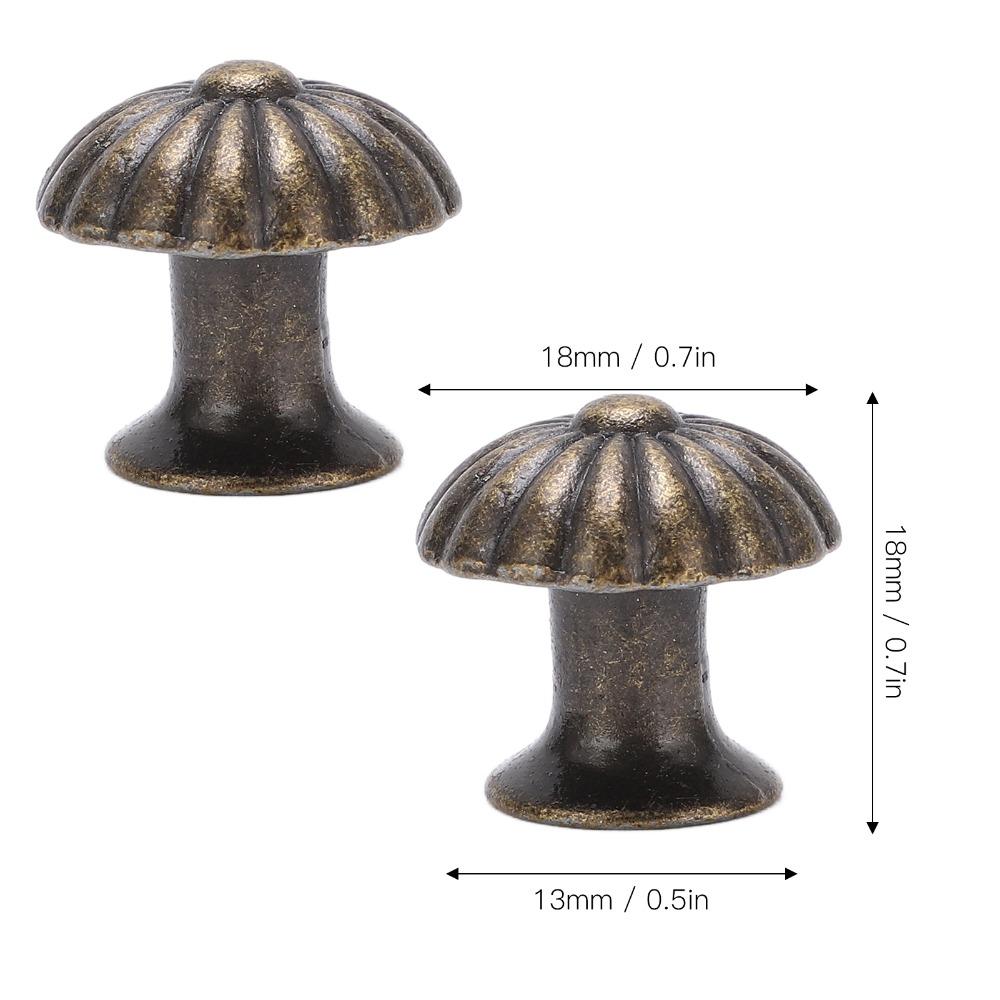 20pcs Antique Bronze Cabinet Knobs Single Hole Drawer Pulls Classic Furniture Handles For Drawers