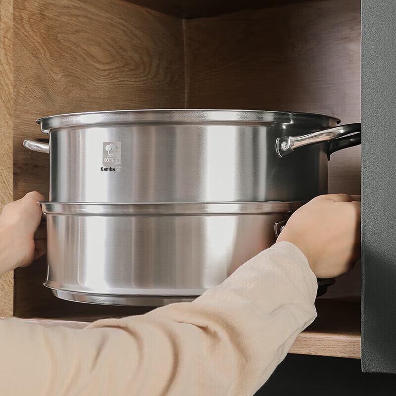 KOBACH 30cm 3-Layer Stainless Steel Steamer Pot