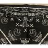 Used Vintage Ras Brown Bandana Tattoo Studio Yamada Ren Scarf Harley Motorcycle
