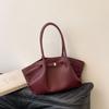Großvolumige Flügeltasche D.emellier Unterarm-Tragetasche einfache Damen-Pendler-Großraum-Einschultertasche