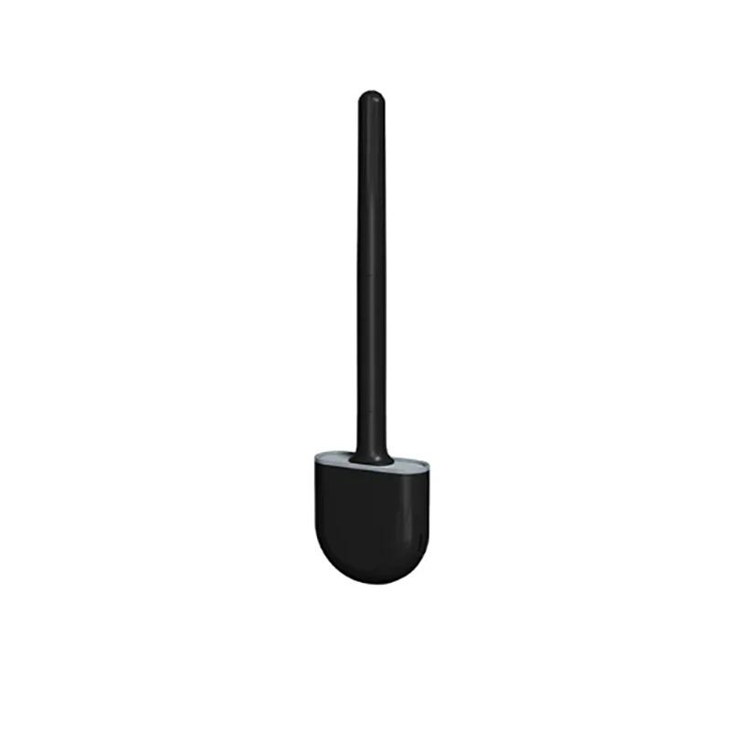 Wall-mounted toilet brush silicone flat brush head toilet brush cleaning brush set toilet clean brush bathroom