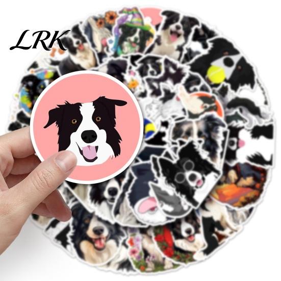 Personalized Laptop Accessories 50PCS Border Collie Stickers, Cute Dog Theme Decorative Waterproof Vinyl Decals for Journals And DIY Crafts