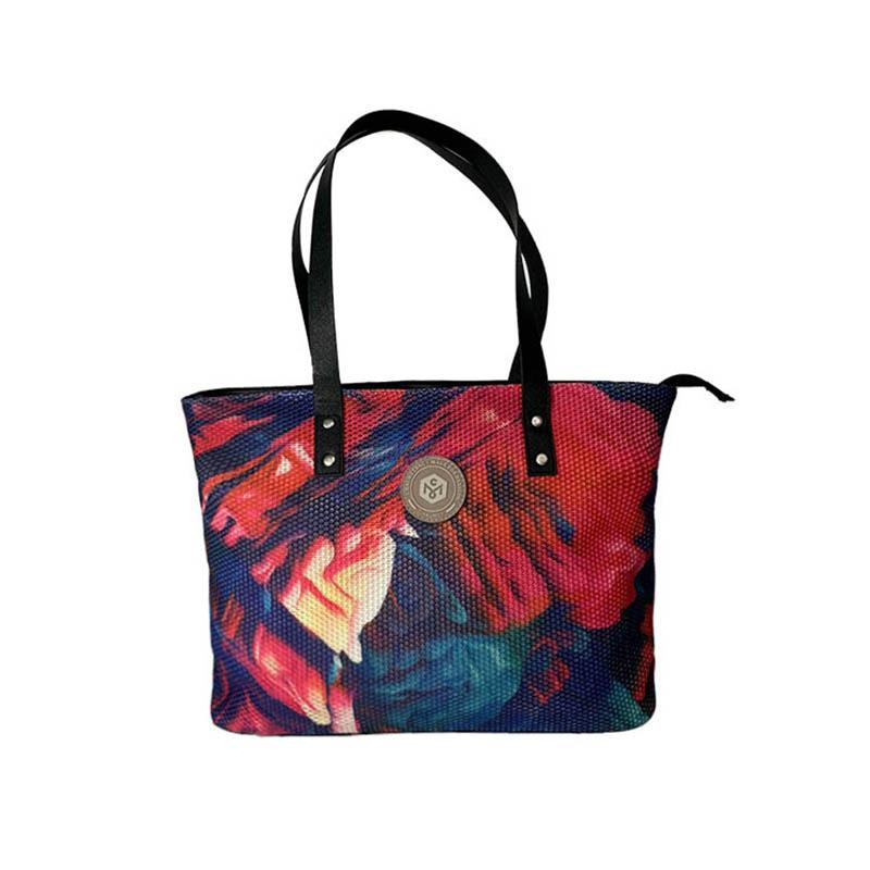 2024 Новая модная женская сумка с принтом из двойной сетчатой ​​ткани — фото 7