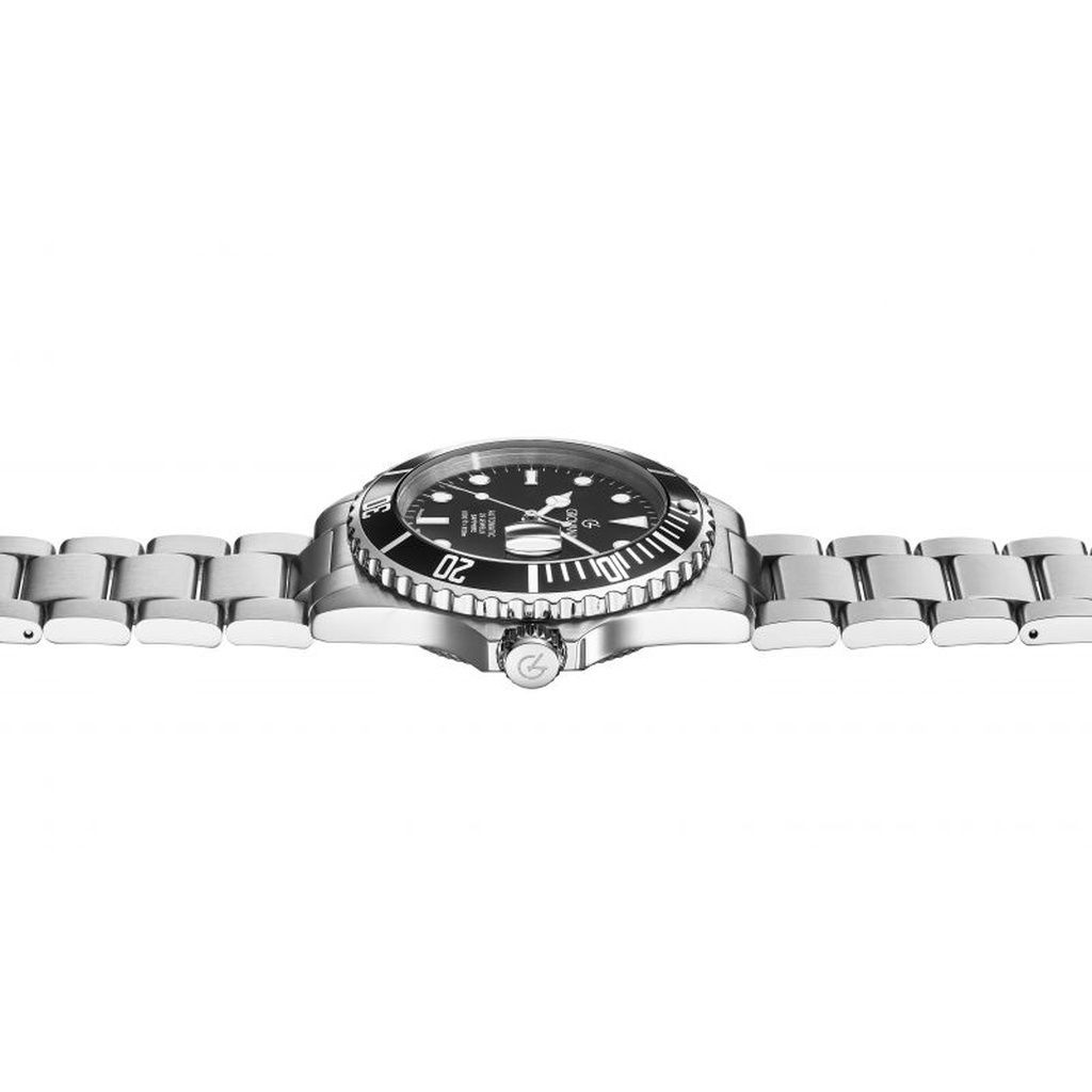 Grovana Key West Stainless Steel Black Dial Automatic Diver's 1571.2137 300M Men's Watch