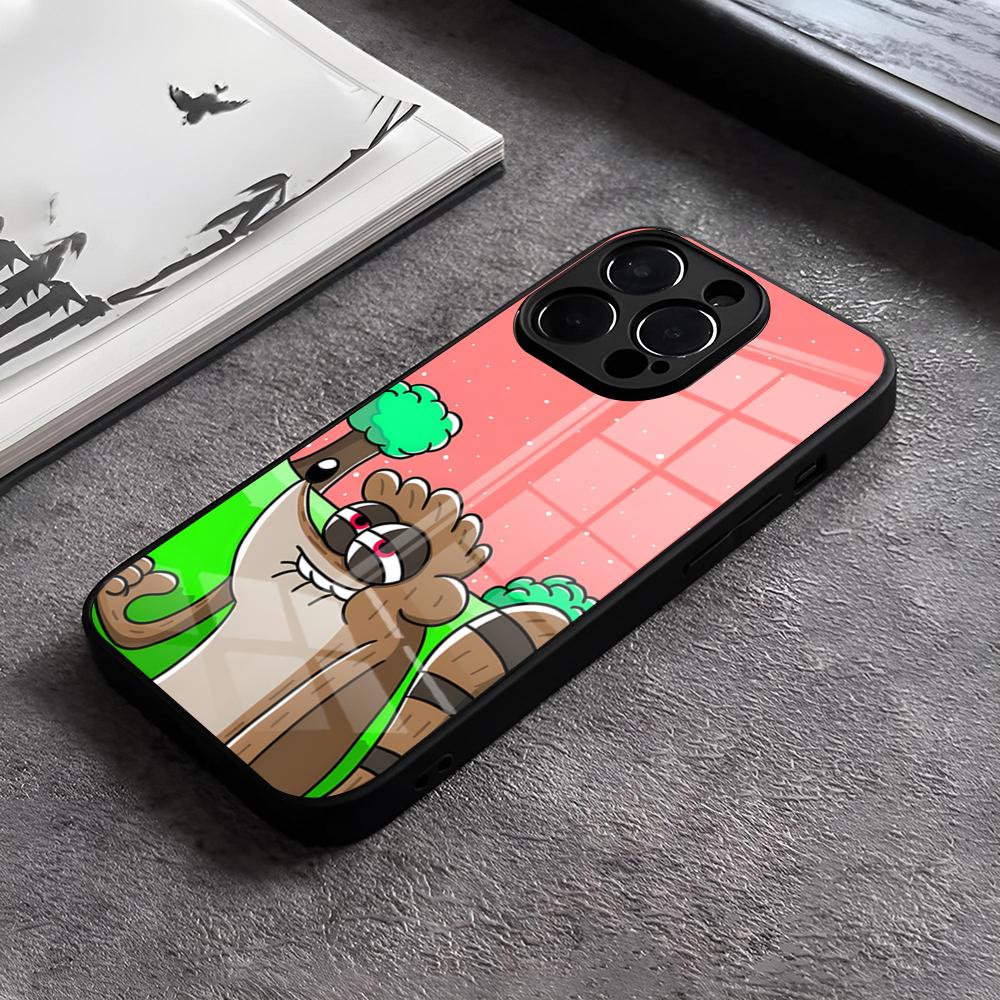 Cartoon Regulars Show Phone Case For IPhone 17 15 Pro Max 12 16 14 Plus 11 13 Pro X XR XS 7 8 Plus SE Glass Cover