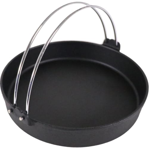 Chubu Tokiwa Iron Sukiyaki Pot with Black Handle, 28cm, FC150, Japan, QSK35028