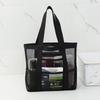Large Capacity Mesh Beach Bag Portable Travel Organizer for Swimming and Fitness
