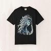 Corpse Bride Portrait Tee, Muted Moonlit Aesthetic - Vintage Garment-Dyed Cotton | Relaxed Fit Unisex Shirt