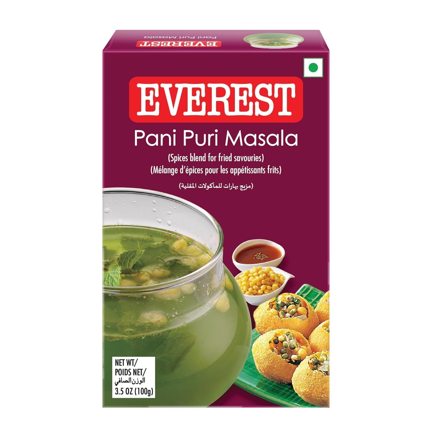 

Everest Pani Puri Masala 50 g Pack Of 1 Flavorful Tangy Snack Seasoning Blend For Delicious Homemade Street Food