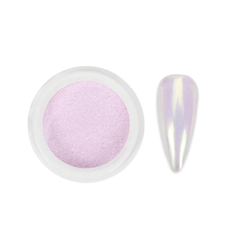 Nail Art For Nude Aurora Pearl Powder Ice Muscle Powder High Light Powder Ice Transparent White Glitter A1
