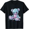 T-shirt da Gioco Orsetto Teddy Goth Pastel Carino Inquietante Kawaii Gamer