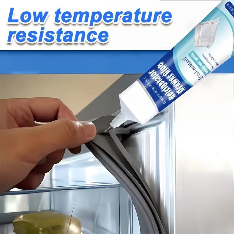 Refrigerator Drawer Glue Cold Resistant Adhesive For Fridge Plastic Tray Seal Strip Inner Wall Freezer Box Repair And Household Use