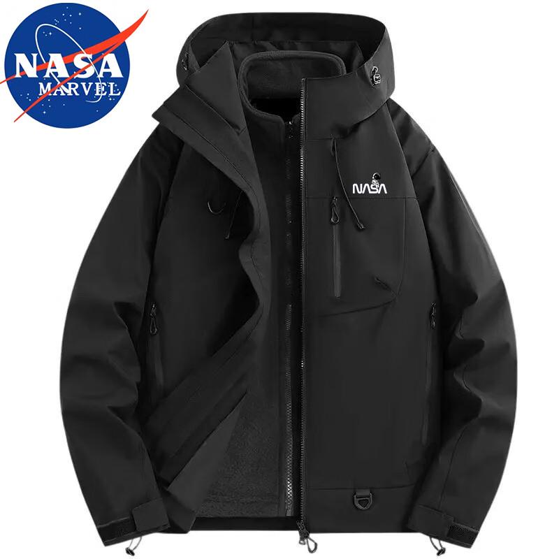 NASA MARVEL Men's 3-in-1 Hooded Outdoor Jacket