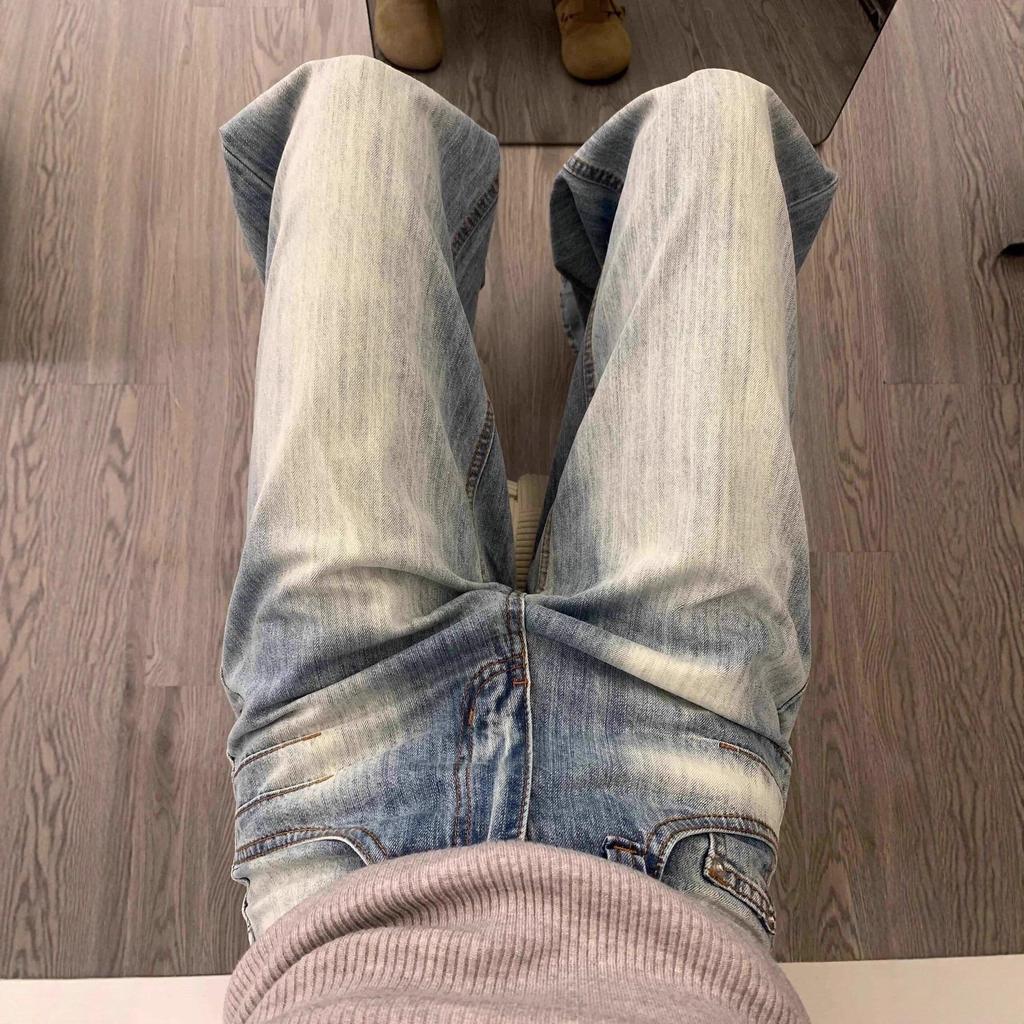 2025 Plus Size High Waist Light Blue Wide Leg Jeans for Women