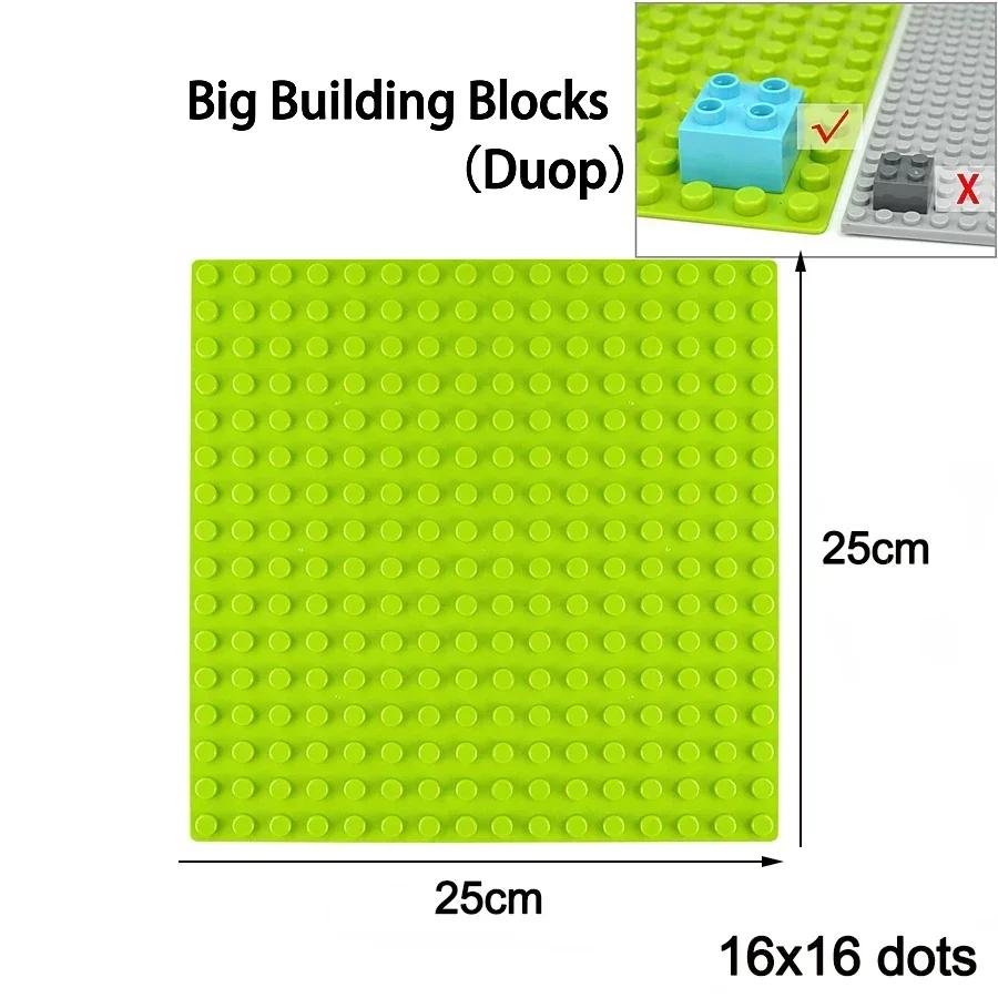 Duploes Velká velikost Základní deska Více velikostí 16x16 8x8 4x4 Cihly Montážní desky Velké částice Figurky Stavební bloky Dětské hračky