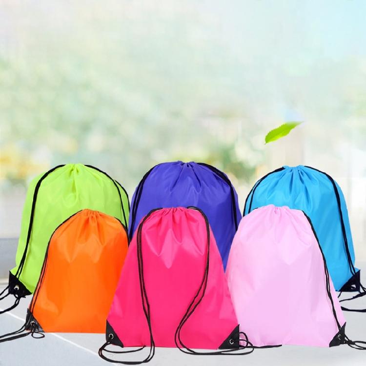Waterproof Oxfordcloth Sports Bag High Capacity Drawstring Backpack Light Weight Gym Bag for Climbing Hiking Swimming