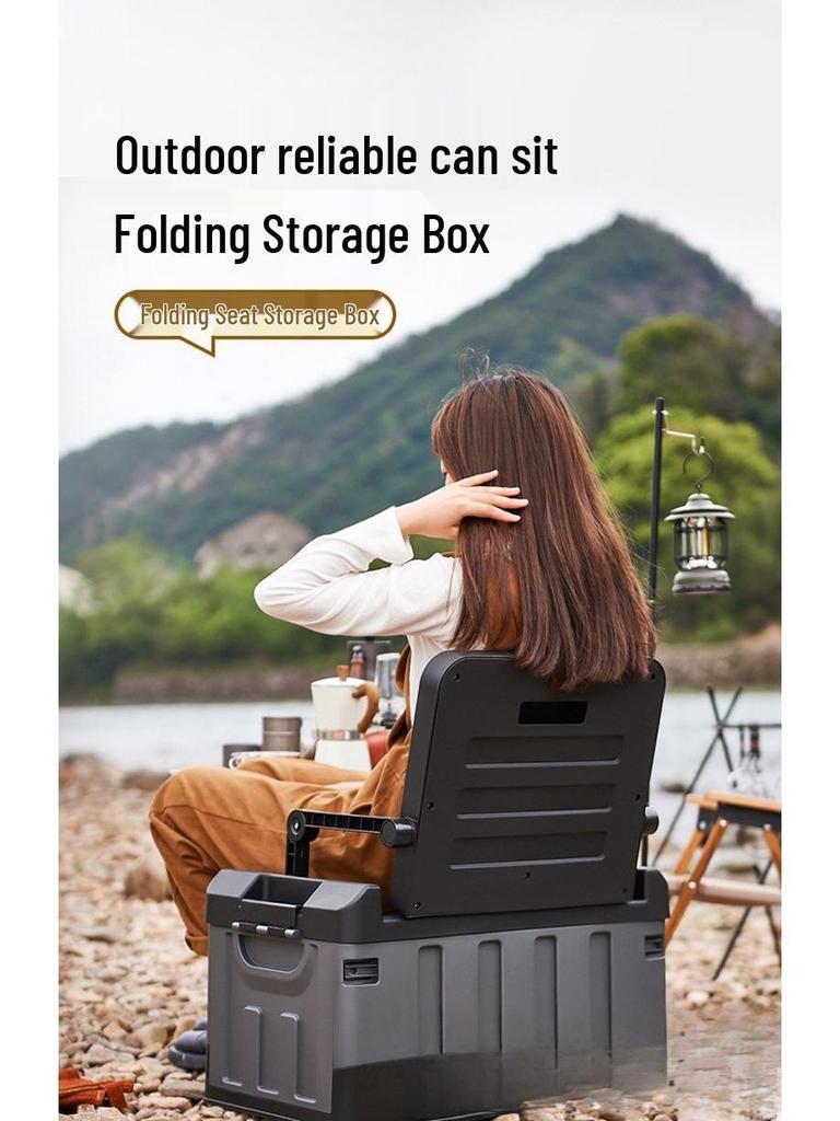 Folding Car Trunk Storage Box for Camping and Vehicle Interior Supplies