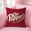 Cherry Drink D-Dr-P-Pepper Cushion Cover Natural Linen Pillow Case Double-Sided Print Decorative Sofa Pillowcase Home Decor Gift