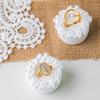 Vintage Cake Shape Ring Stand White Gypsum Ring Display Rack Plaster Ring Holder  Photo Props