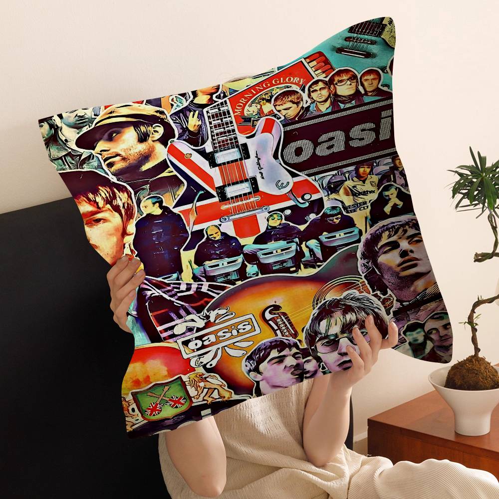 Band T-The Rain O-Oasis Cushion Cover Pillow Cover Decor Pillowcase Printed Cushion Case for Couch