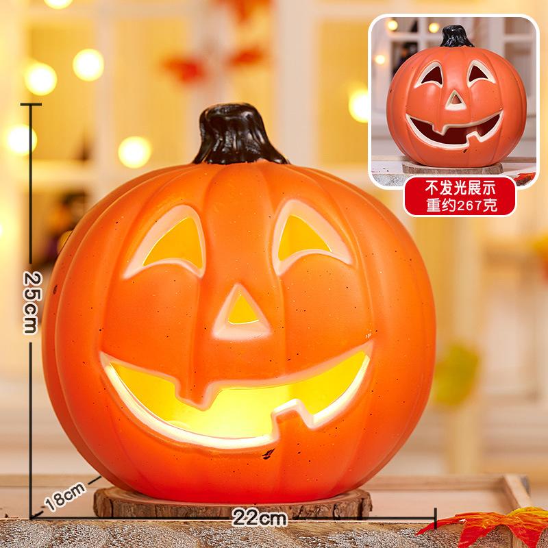 Halloween Pumpkin Lantern Shopping Mall Yard Shop Decoration Scene Arrangement Ornament Luminous Big Pumpkin