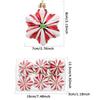 WTEMPO Creative Christmas Decorations Painted Hexagonal Star Ornaments Christmas Tree Hanging Pendants Indoor & Outdoor Party Festive Decor Pendents