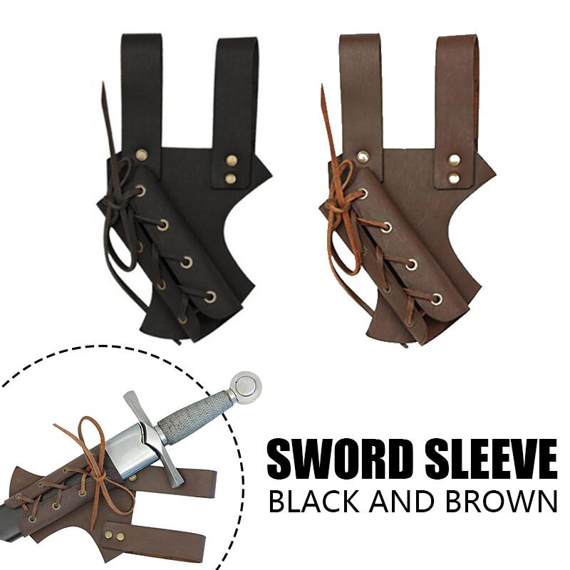 Retro Holster Medieval Shoulder Strap Sword Holder Sheath Scabbard Holder For Adult Men Knight Cosplay Belt Hanging Sword Sheath