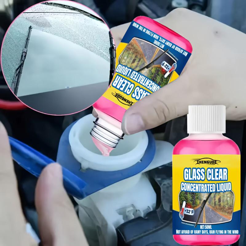 Car Glass Concentrated Coating Waterproof Windshield Wiper Fluid, Keeps It Smooth, Rainproof and Anti-Fog Without Streaks, Quickly Restores Glass Cla