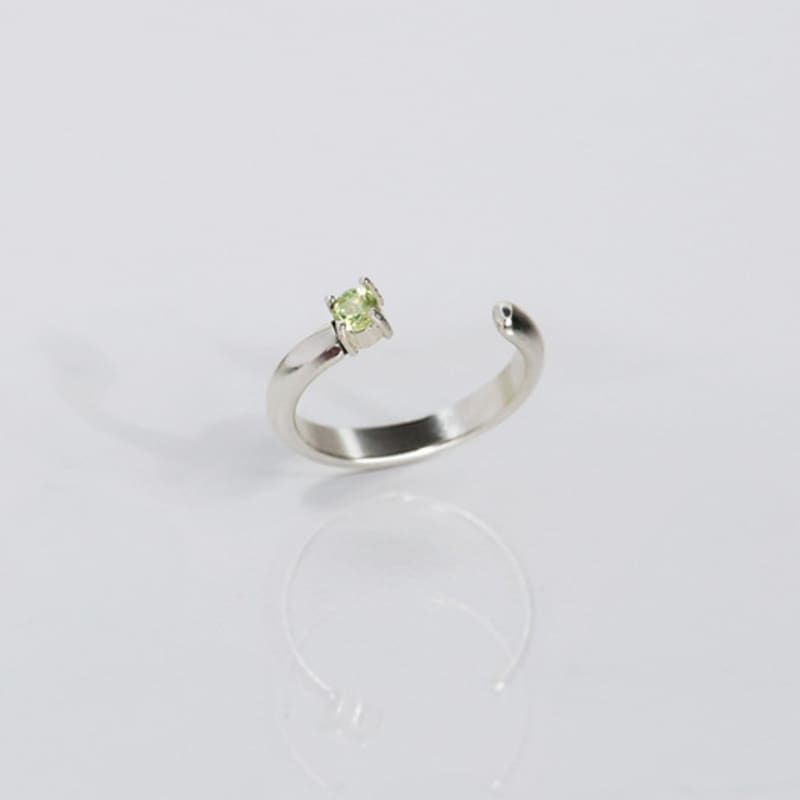 BRILLPIECE Mono stone nail ring
