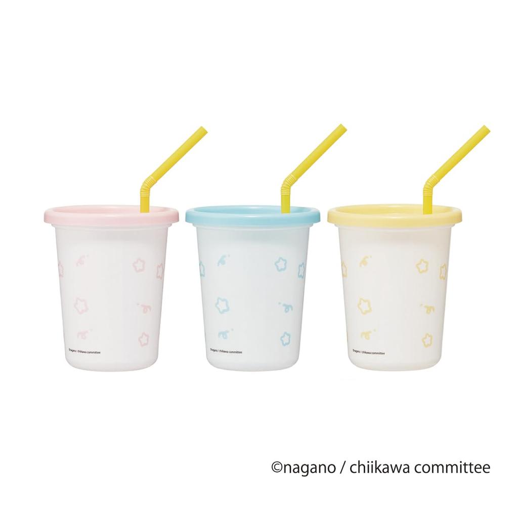 Skater Tumbler with Chiikawa Made in Straw, 3-Pack, 320ml, Design, Japan, SIH3ST-A