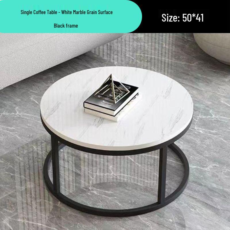 Round Light Luxury Coffee Table for Small Living Spaces