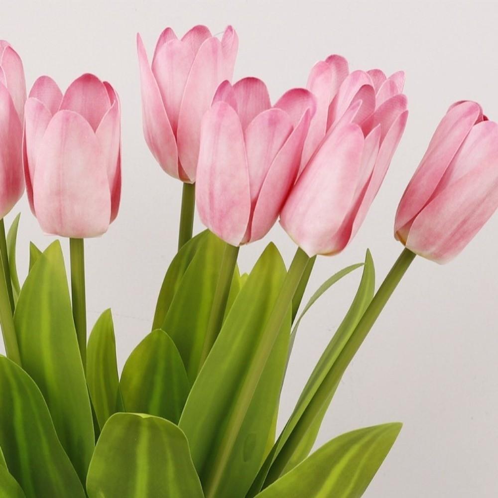 Handmade Artificial Tulip Flowers Realistic Fake Flower Simulation Big Tulip  Dining Table