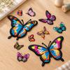 Butterfly Applique Designs with Embroidered Texture, 10 Assorted Appliques for Decorating Clothing, Shoes, Bags, and Fabric Craft Projects
