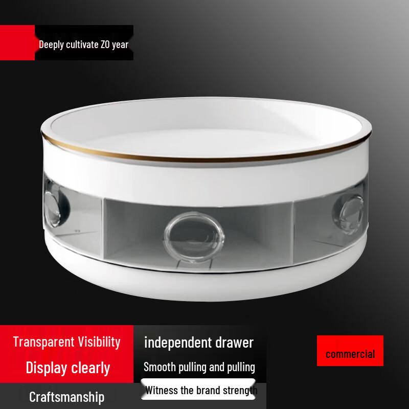 

Rotating Spice Rack with 6-Grid Storage