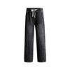 Retro Jeans Men's Autumn New Style Pleated High Street Grinding White Grey Wide-leg Pants
