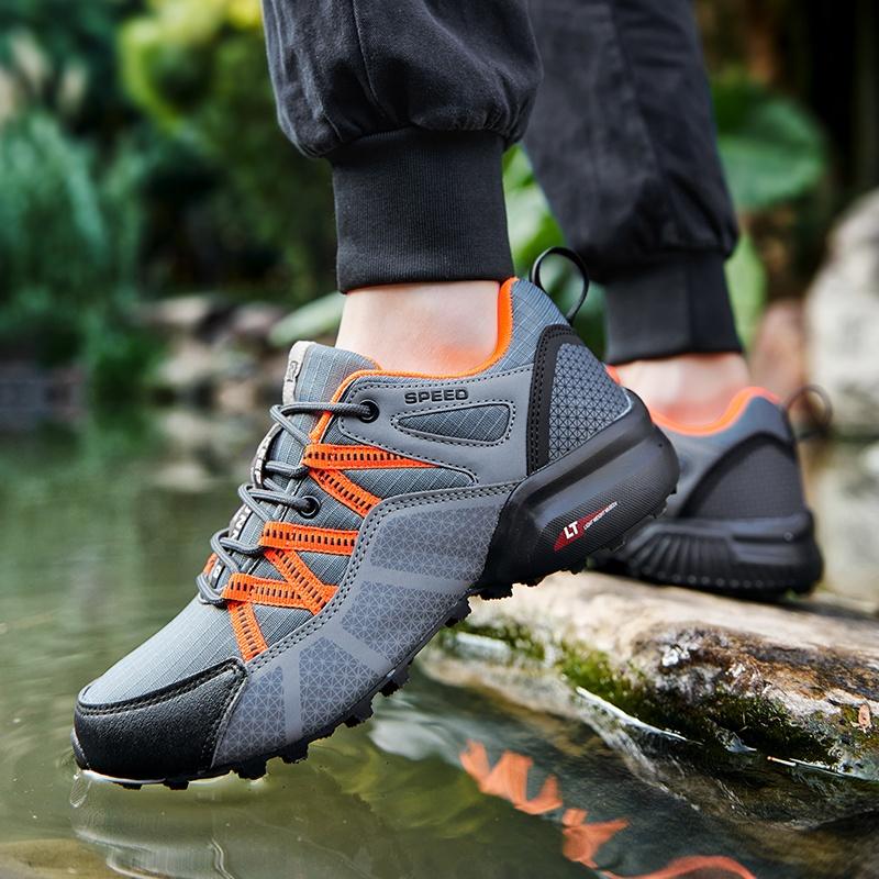 Men Outdoor Lockless Bicycle Shoes,Breathable And Comfortable,Non-slip And Wear-resistant,Suitable For Flat Bicycles and Hiking