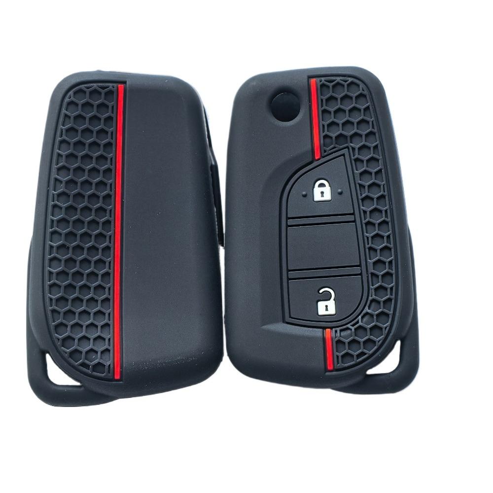 For Toyota Corolla Auris Reiz Avensis Verso Yaris Aygo Rav4 Scion TC IM Silicone Car Key Case Set Rubber Remote Cover Protector