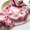 70cm Small Square Scarf Simulated Silk Scarf Spring and Flowers Dance High-end Printed Scarf Professional Versatile Scarf